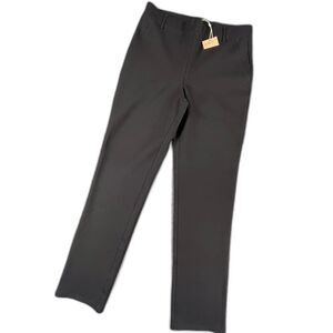 NWT Quince Ultra-Stretch Ponte Straight Leg Pants Medium Black Career Comfort